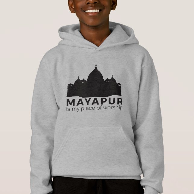 Mayapur är mitt ställe av dyrkan t shirt (Framsida)