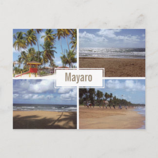 Mayaro Beach Collage (Multi-view) vykort