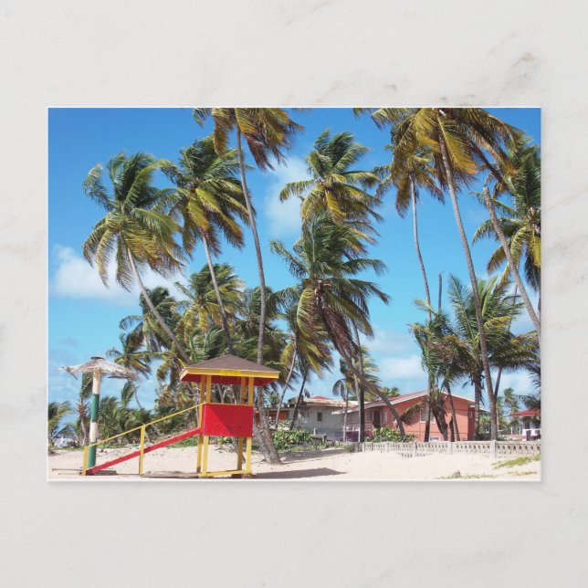 Mayaro Beach Lifeguard Torn, Trinidad Postcard Vykort (Framsida)