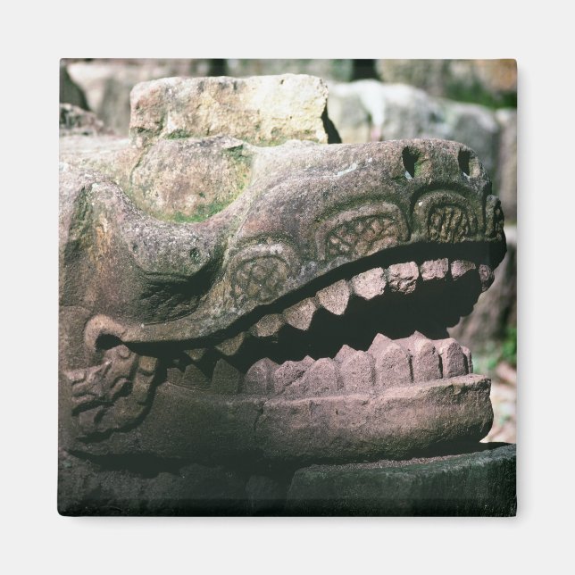 Mayaruiner Stad Copan Honduras Foto Designad Magnet (Framsidan)