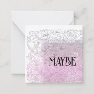 *~* MAYBE-relation AP63-platta anteckningskort