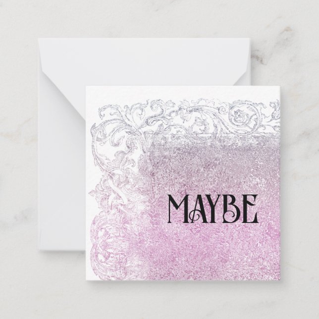 *~* MAYBE-relation AP63-platta anteckningskort (Framsida)