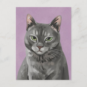 Maybelle, vykort för Grått Tabby katt