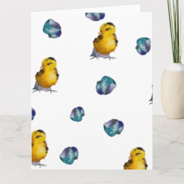 Maybelline Kläckta tyg påskservetter Kort (Framsida)