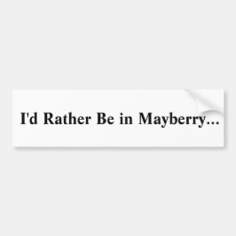 Mayberry Bumper Sticker Bildekal