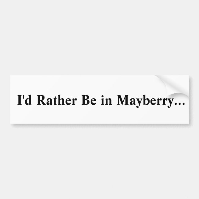 Mayberry Bumper Sticker Bildekal (Framsidan)