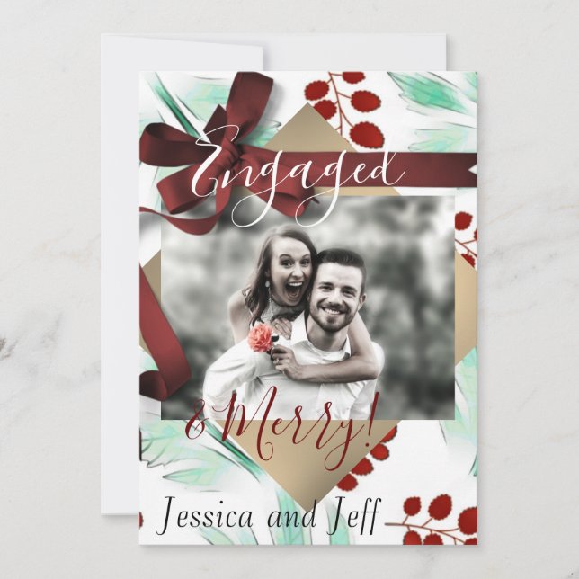 Mayberry Engagerad och Glad Jul Foto (Framsida)