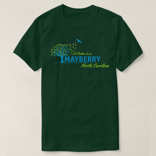 Mayberry North olina från Andy Griffith Show T Shirt (Design framsida)