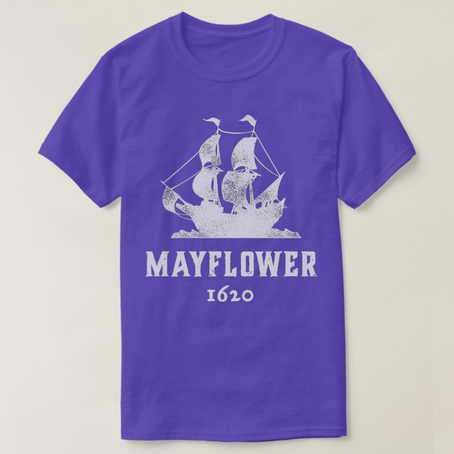 Mayblomma 400-årsdagen Shirt 1620 Thanksgiven in T (Design framsida)