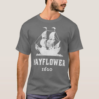 Mayblomma 400-årsdagen Shirt 1620 Thanksgiven in T Shirt