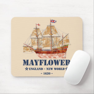 Mayblomma Tall Frakt - England till New World 1620 Musmatta