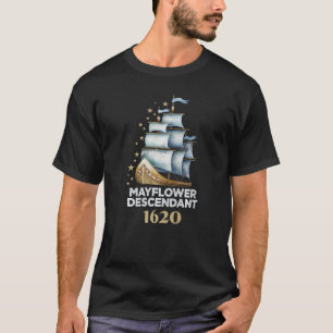 Mayblommor Descendant 402 Years 2022 Frakt Mayblom T Shirt