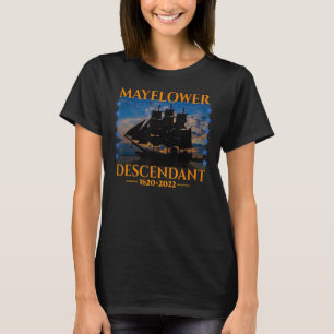 Mayblommor Descendant 402 Years 2022 Frakt Mayblom T Shirt