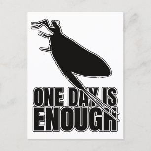 Mayblommor One Day Flies - Entomology Geek Vykort