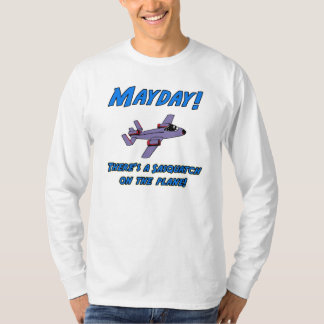 Mayday! Det finns en Sasquatch på flygplan! T-shirt
