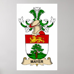 Mayer familjvapensköld poster
