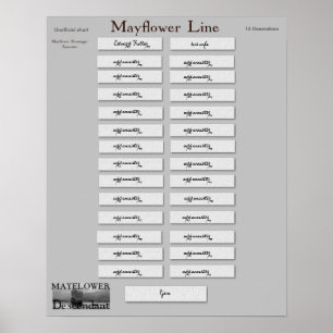 Mayflower fodrar - mer fulla Edward Poster