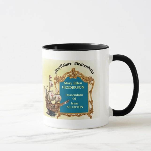 Mayflower härstamma kaffemugg (Höger)