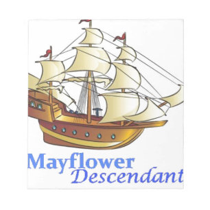 Mayflower härstamma seglingfrakt anteckningsblock