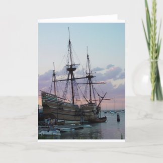 Mayflower II at Sunset Kort