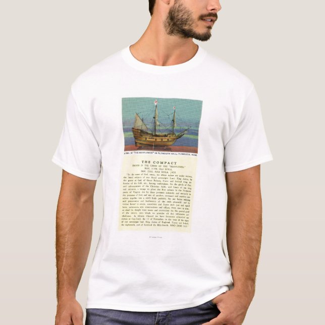 Mayflower modellerar t-shirt (Framsida)