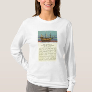 Mayflower modellerar tee shirt