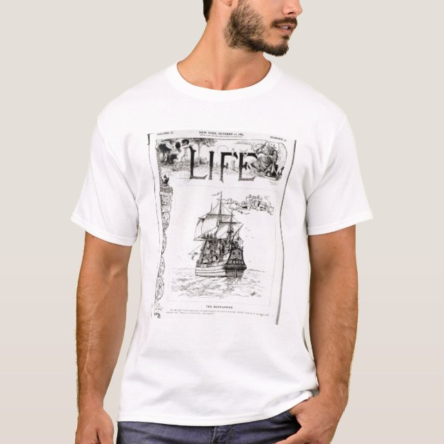 Mayfloweren, beklär täcker från 'Life T-shirt (Framsida)