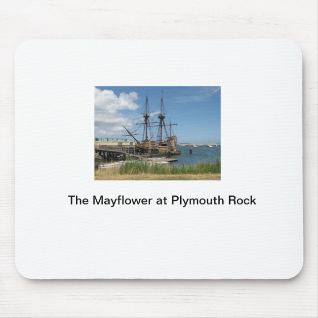 Mayfloweren på Plymouth sten Musmatta (Framsidan)