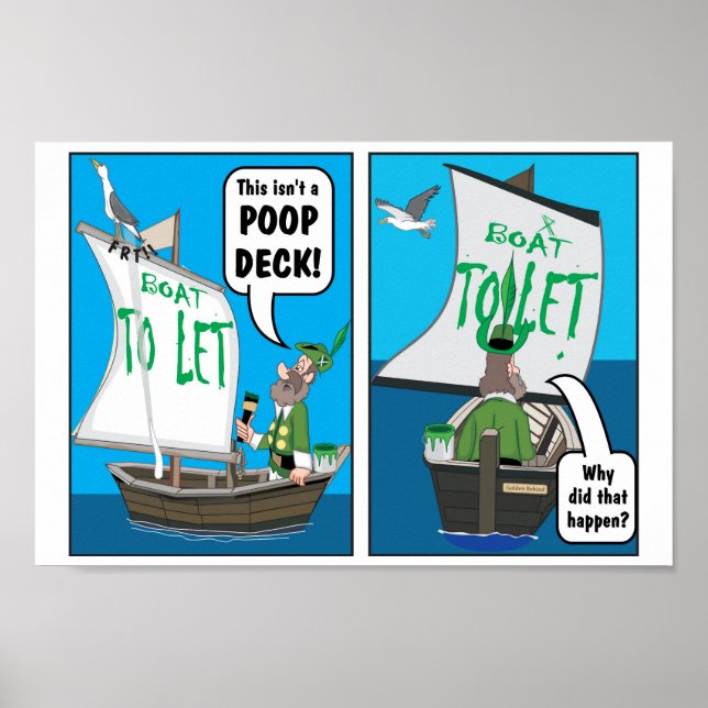 MAYFLOWER'S PIRATER 'POOP DECK' POSTER (Framsidan)