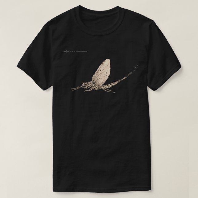Mayfly Nymph Flygfiske Tying Tenkara Entomology T Shirt (Design framsida)