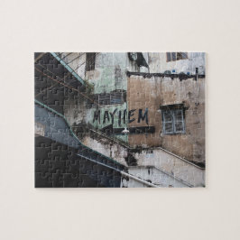 Mayhem Graffiti Street Art Colorful Pussel
