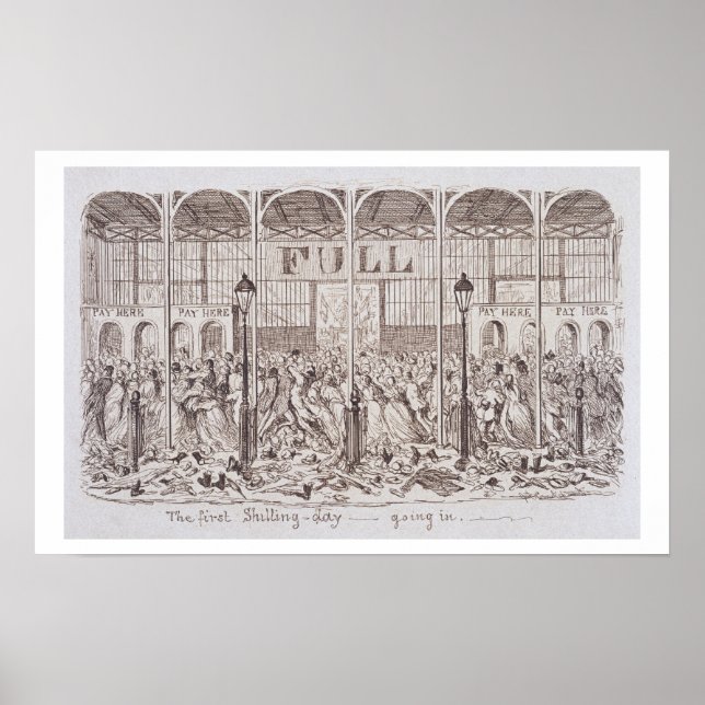 Mayhews Underbara utställning 1851: Första Shill Poster (Framsidan)
