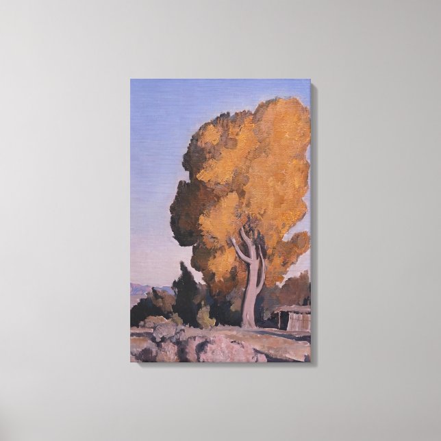 Maynard Dixon - LOW LAND COTTONWOOD 1940 Canvastryck (Framsida)