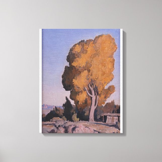 Maynard Dixon - LOW LAND COTTONWOOD 1940 Canvastryck (Framsida)