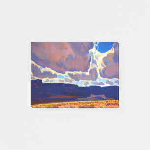 Maynard Dixon Mesas skuggar in Post-it Block