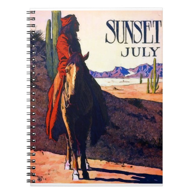 Maynard Dixon Sunset juli Anteckningsbok (Framsidan)