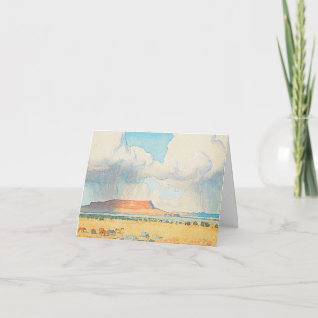 Maynard Dixons regi på Mesa Tack Kort (Framsida)