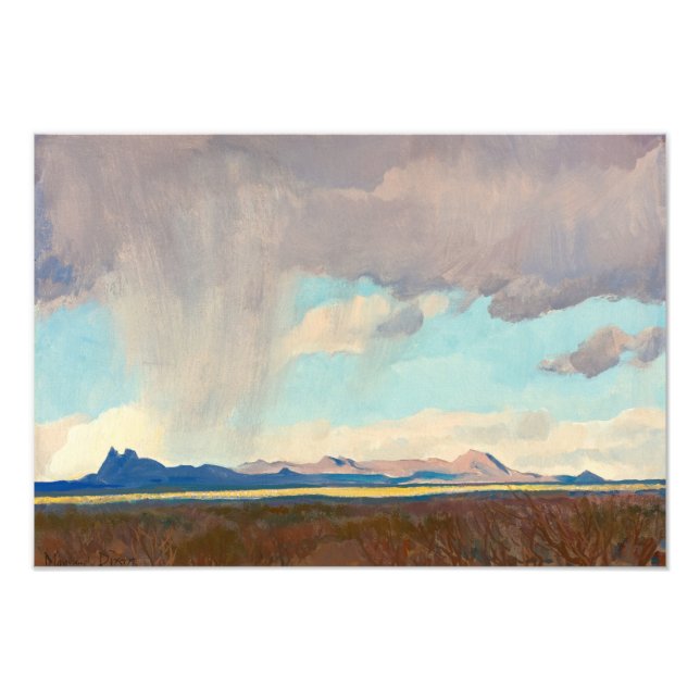 Maynard Dixons regn i Bukt Fototryck (Framsidan)