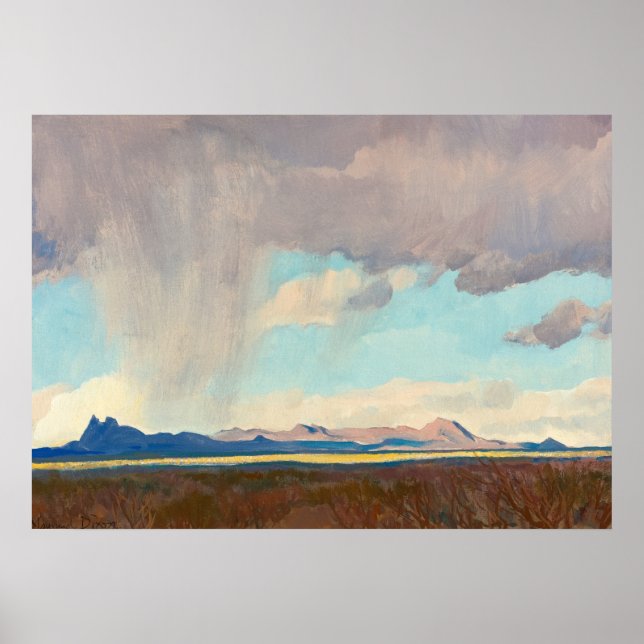 Maynard Dixons regn i Bukt Poster (Framsidan)