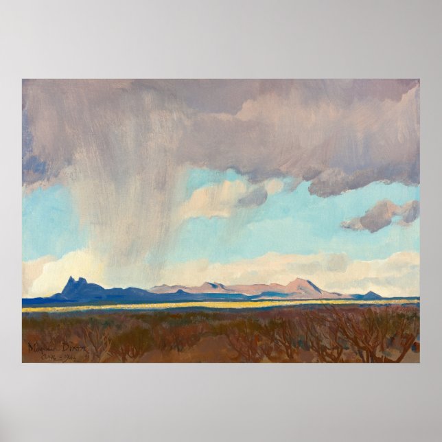 Maynard Dixons regn i Bukt Poster (Framsidan)