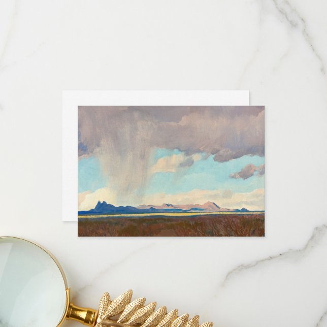 Maynard Dixons regn i Bukt Tack Kort (Fram/Back In Situ)