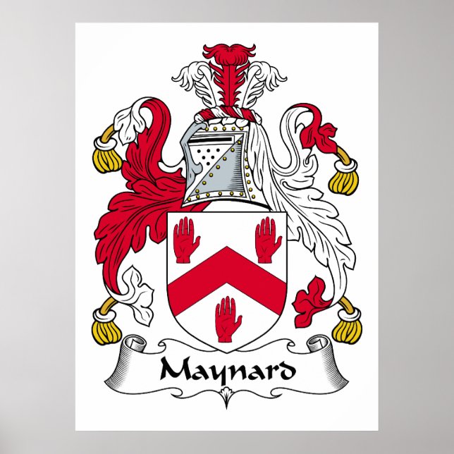 Maynard Family Crest Poster (Framsidan)