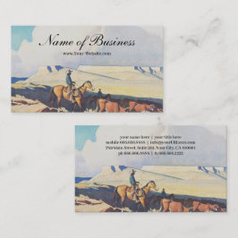 MaynardDixon Open Range Classic Westernt liggande Visitkort