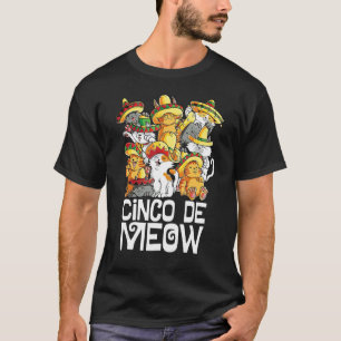 Mayo Cat Sombrero Mexican Taco Cinco De Mayo Cinco T Shirt