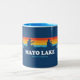 Mayo Sjö North Carolina Canoe Två-Tonad Mugg