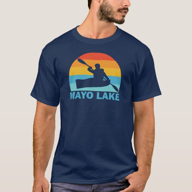 Mayo Sjö North Carolina Kayak T Shirt (Framsida)