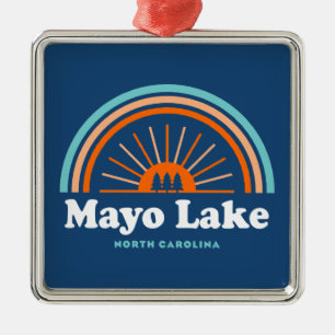 Mayo Sjö North Carolina Rainbow Julgransprydnad Metall
