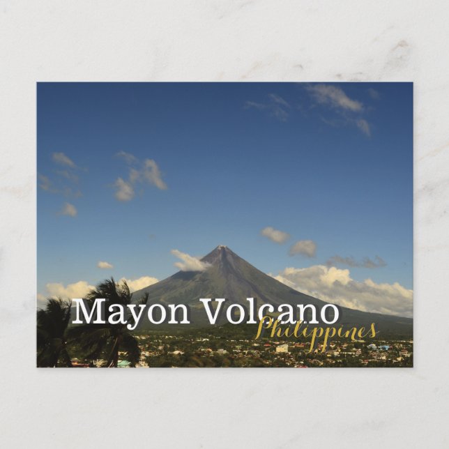 Mayon Volcano Albay Bicol Filippinerna Vykort (Framsida)