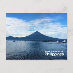 Mayon Volcano Albay Filippinskt vykort