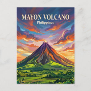 Mayon Vulkan Filippinerna Vykort